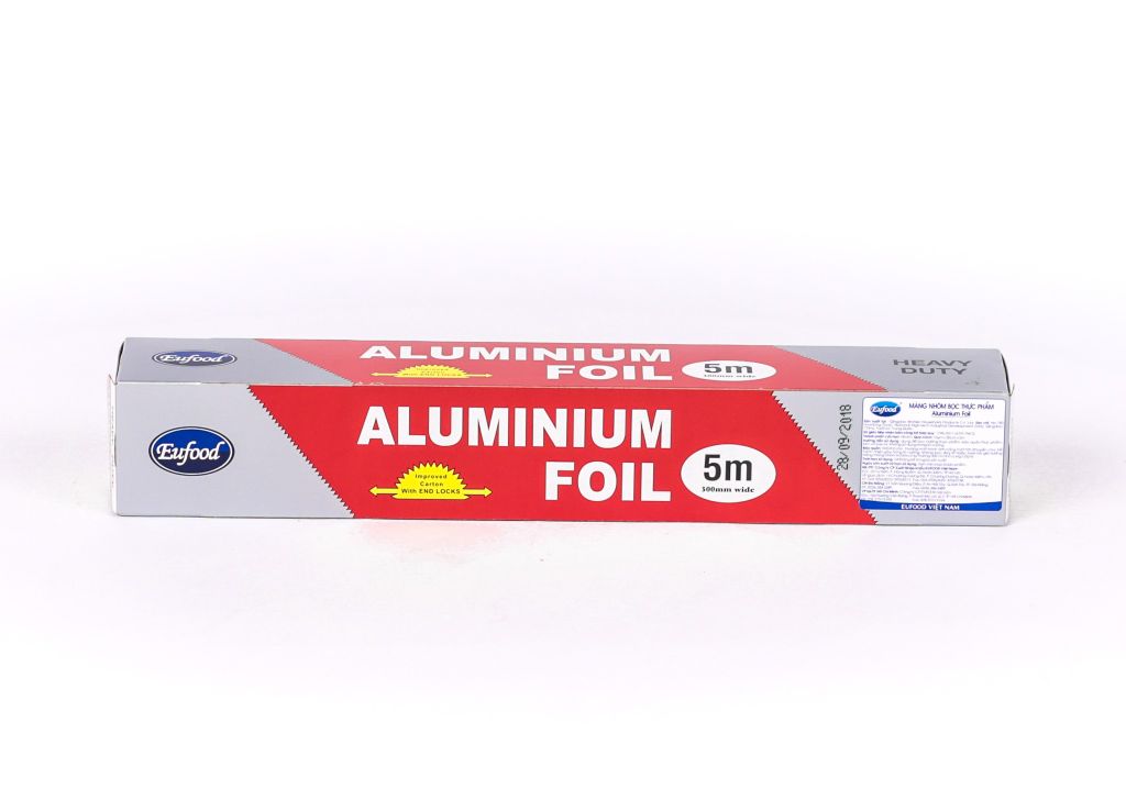 CU- màng bọc thực phẩm - Red Aluminum Foil 300mm - 5m ( Box )