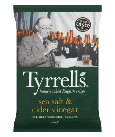 SN- Sea Salt & Cider Vinegar Snack Tyrrells 150g