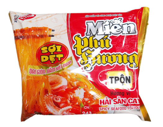 GR.NO- Spicy Seafood Flavor Vermicelli Phú Hương Acecook 69g (24)