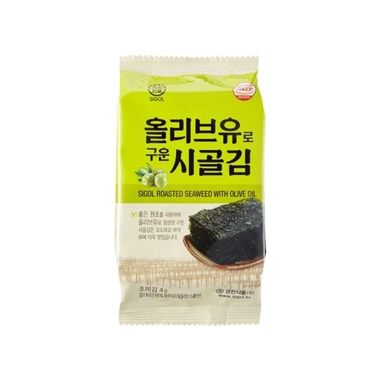 PC.S- Rong biển với dầu oliu - Roasted Seaweed With Olive Oil 4g (Pack)