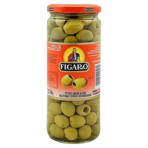 PK- Pitted Green Olives Figaro 340g T6