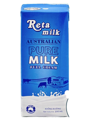 DA.M.F- Plain UHT Fresh Milk Reta 200ml T4