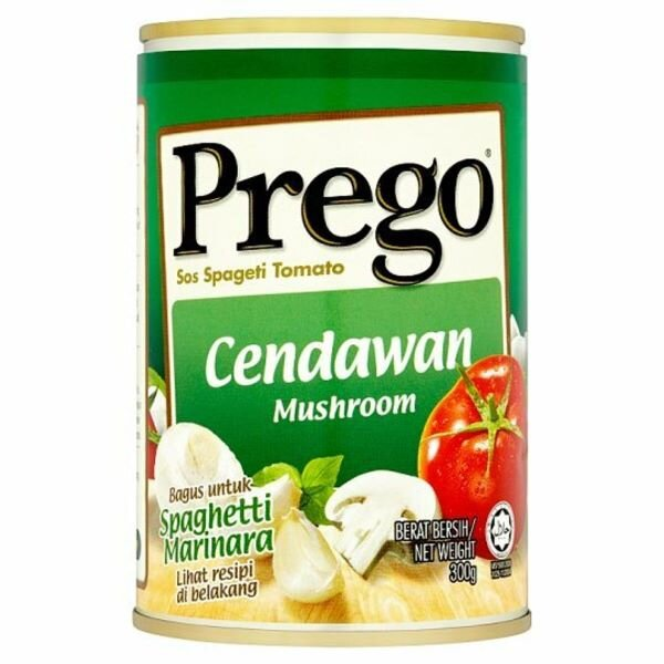 SS- Pasta Tomato Mushroom Sauce Prego 300g (xanh lá) T9