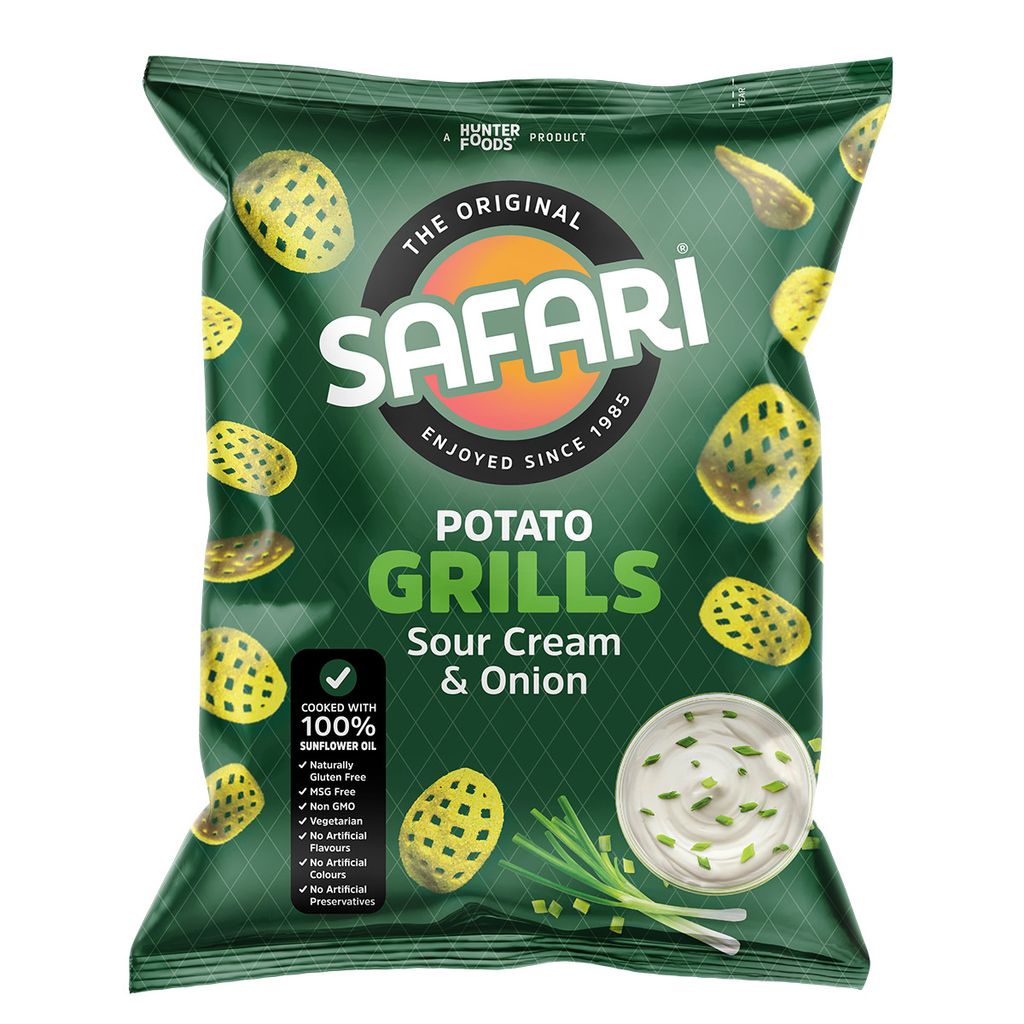 SN- Sour Cream & Onion Hunter's Potato Snack Safari 60g