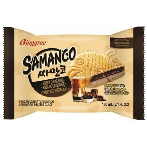 IC- Samanco Brown Sugar Boba Binggrae 115ml ( Bar )