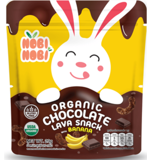 SN- Organic Chocolate With Banana Snack Nobi 20g
