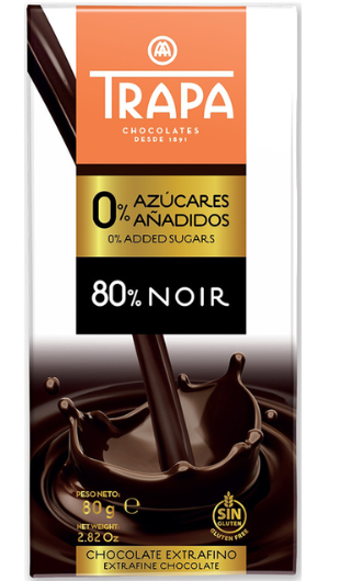 CH- Chocolate Extrafino 80% NOIR Trapa 80g