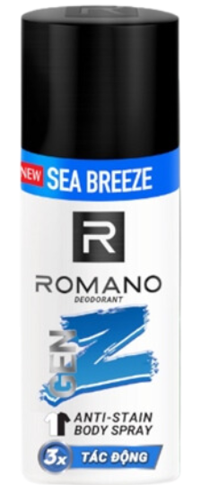 PU- Deodorant Body Spray Sea Breeze Romano 140ml T9