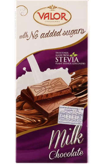 CH- Milk Chocolate Sugar Free Valor 100g T10