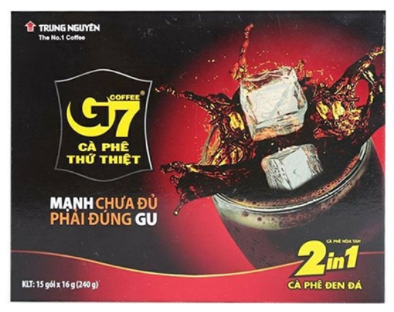 CF-Cà phê. Black Coffee 2in1 G7 240g (Đen đá)