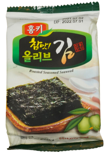 SN- Roasted Seasoned Laver & Olive (4g x 3packs)