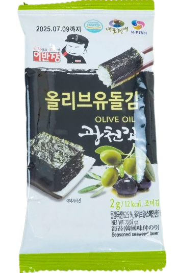 SN- Rong biển ăn liền vị Ô Liu - Captain Lee Instant Seaweed With Olive Flavor 2g