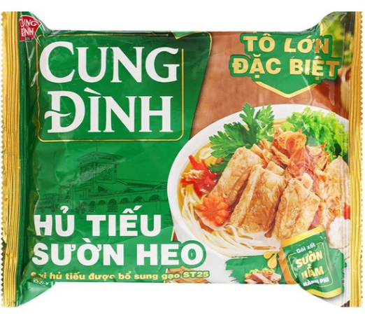 GR.NO- Pork Ribs Flavor Noodles Cung Đình 84g (30)