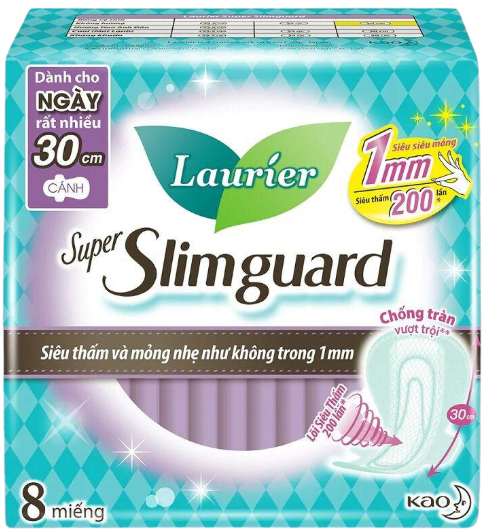 PU- Tampon Laurier Super Slimguard 8pcs 30cm T1