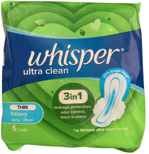 PU- Tampon Whisper 6 pads