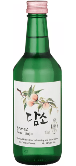WI.KJ- Peach Flavored Soju Damso 360ml T7