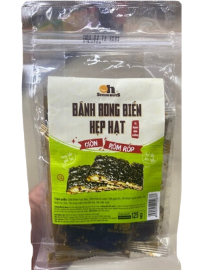 SN- Nuts Layered Seaweed Crisp Zipper Smile Nuts 125g T6