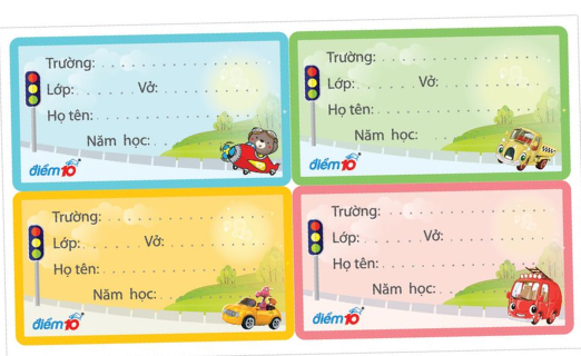 PU- Book Label TP-NBL02 4pcs