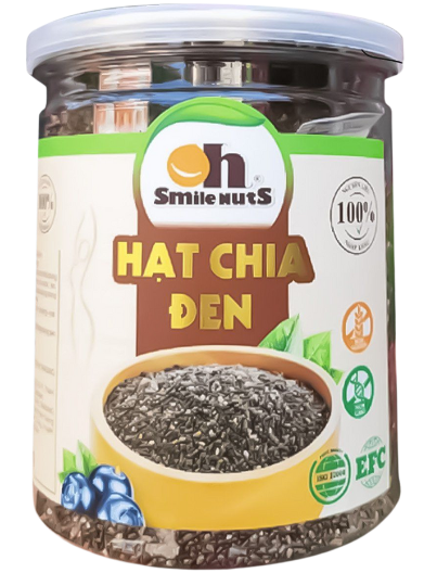 NU- Black Chia Seeds Smile Nuts 300g T3