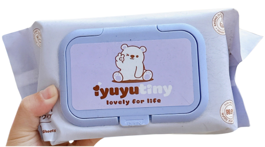 PU- Wet Towels Iyuyu Tiny 100 Sheets T3 (Purple)