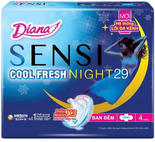 PU- Diana Cool Fresh Night 29cm 4pads T5