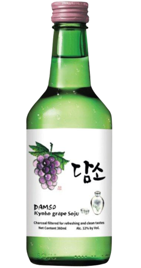 WI.KJ- Grape Flavored Soju KYOHO Damso 360ml T7