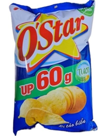 SN- Seaweed Flavor Potato Snack O'Star 60g T1