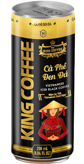 CF- Vietnamese Iced Black Coffee King Coffee 238ml T4