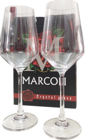 PU- Crystal Glasses Marcoli 350ml (2 glasses) T7