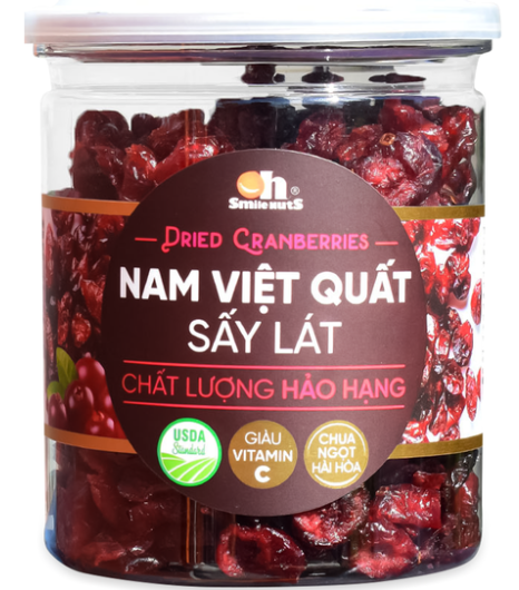 FRD-Trái cây sấy. Dried Cranberries Smile Nuts 250g T7