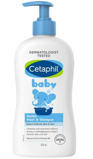 PU- Baby Gentle Wash & Shampoo Shower Gel Cetaphil 400ml