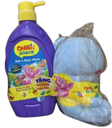 PU- Hair & Body Wash Double Milk Carrie Junior 700g+pack 380g T8