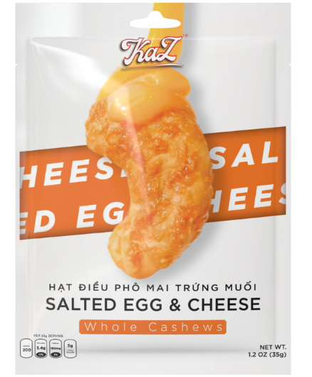 NU-Hạt. Salted Egg Yolks & Cheese Whole Cashews Kazori 35g T7