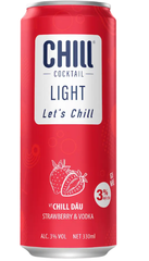 WI.KJ- Chill Light Strawberry Vodka Sparkling Cocktail 3% 330ml