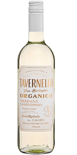 WI.W- White Wine Tavernello Organico Trebbiano Chardonnay Rubicone 12% 750ml T12