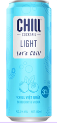 WI.KJ- Chill Light Blueberry Vodka Sparkling Cocktail 3% 330ml