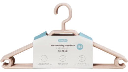 PU- Anti-slip Clothes Hangers Hara 186 (10pcs)