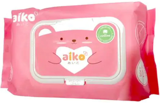 PU- Antibacterial Wet Wipes Aiko (HỒNG) T2