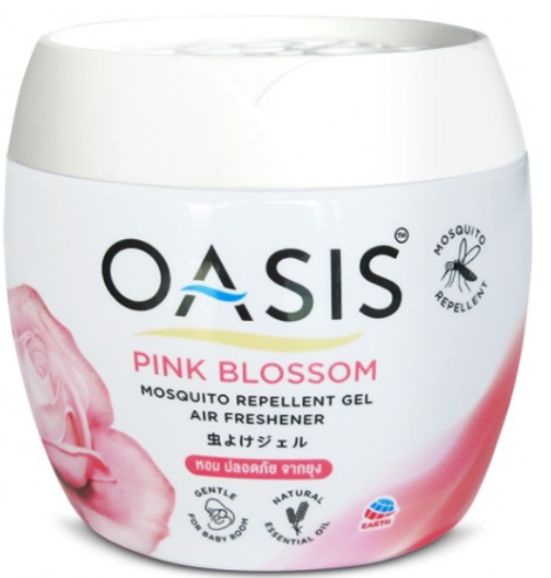 PU- Mosquito Repellent Gel Air Freshener Pink Blossom Oasis 180g