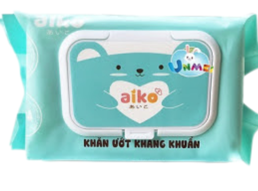 PU- Antibacterial Wet Wipes Aiko 100pcs