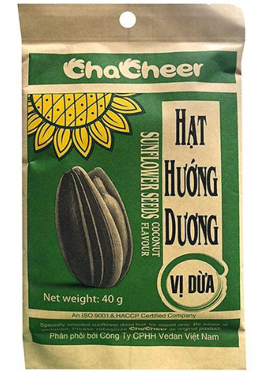 NU- Sunflower Seed Coconut Flavor ChaCheer 40g T6