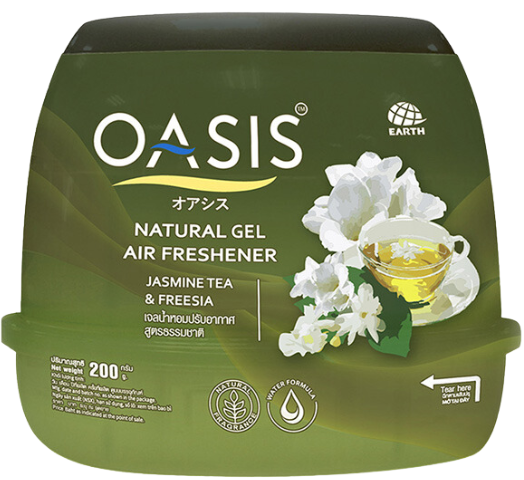 PU- Natural Gel Air Freshener Jasmine Tea & Freesia Oasis 200g T9