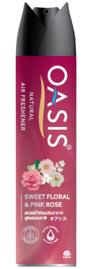 PU- Natural Air Freshener Sweet Florar & Pink Rose Oasis 320ml
