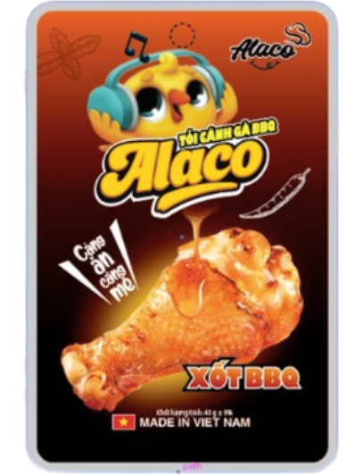 SN- Chicken Wings With BBQ Sauce Alaco 40g T5