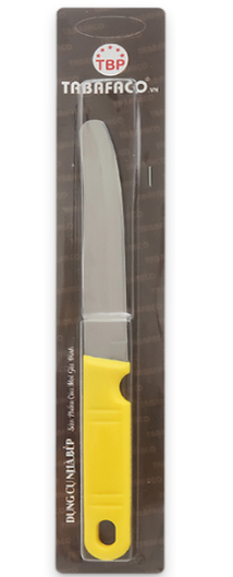 PU- Yellow Handle Knife 5*28cm 512 Tân Bách Phát (Dao cán vàng)