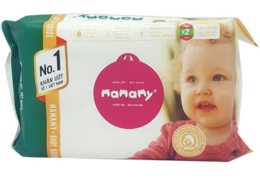 PU- Non Perfume Wet Wipes Mamamy 100sheets T11
