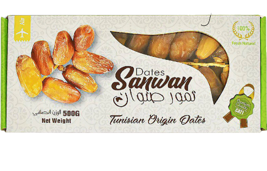 FRD- Dried Date Are Whole Branches Sanwan Tunisia Oh Smile Nuts 500g T3