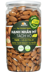 NU- Fresh Shelled Almond Smile Nuts 500g T7