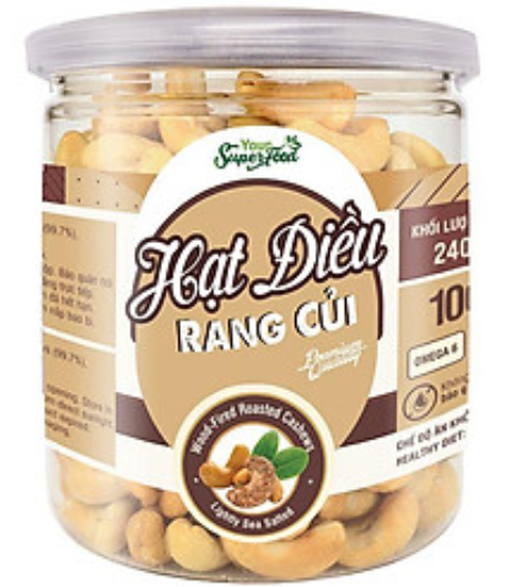NU-Hạt. Wood-Fired Roasted Cashews Your Super Food 240g ecp