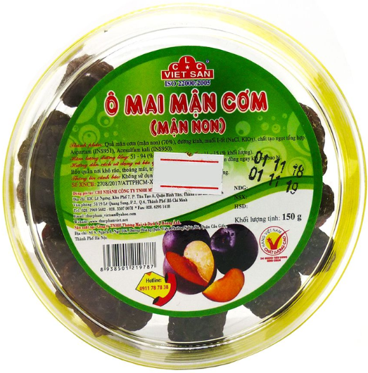 FRD- Apricot Plum Rice Viet San 150g